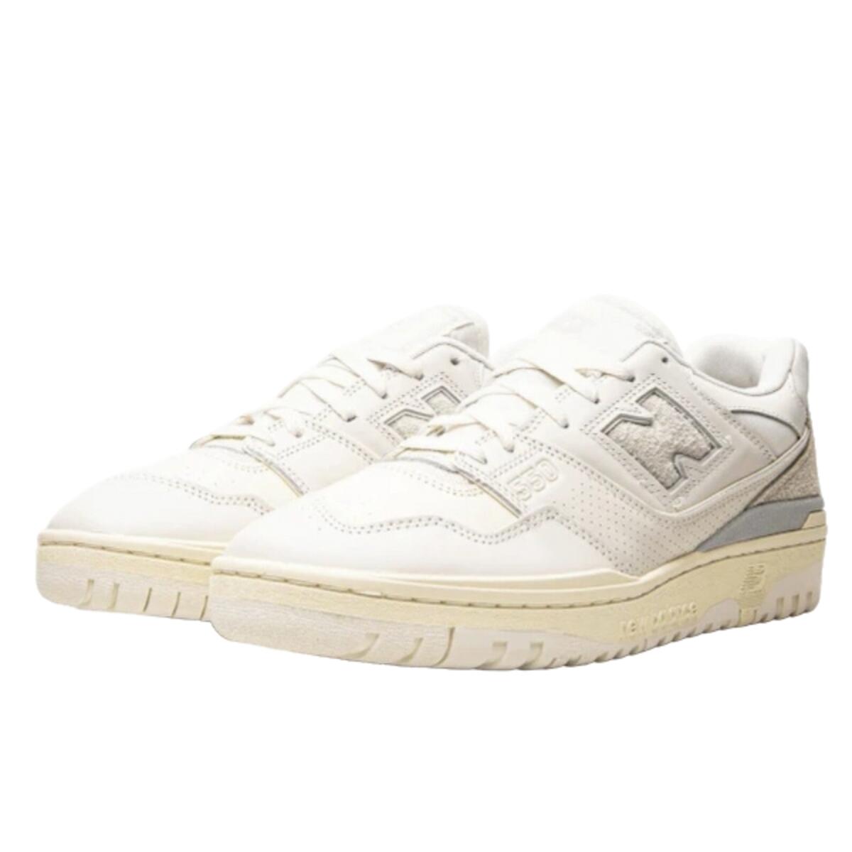 Chaussures  550 Aime Leon Dore White Leather 2/3