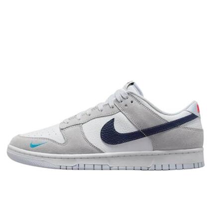 Zapatillas Dunk Low White Grey Navy Aqua Mini Swoosh