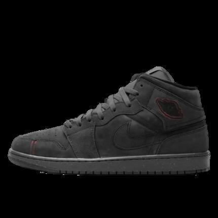 Buty do chodzenia dla dorosłych Air Jordan 1 Mid SE Craft Dark Smoke Red