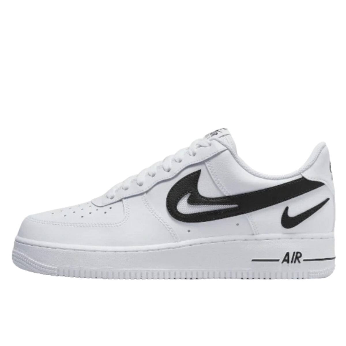 Buty do chodzenia unisex Air Force 1 Low '07 FM Cut Out Swoosh White Black 1/5