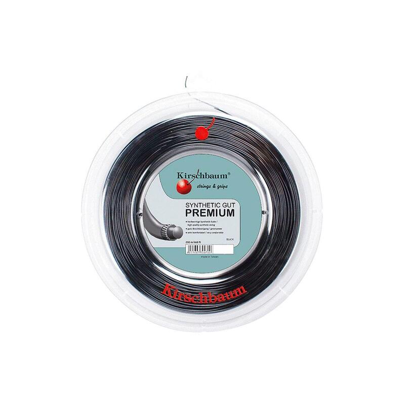 Naciąg do tenisa Kirschbaum Synthetic Gut Premium Black 1,30 mm 200 m