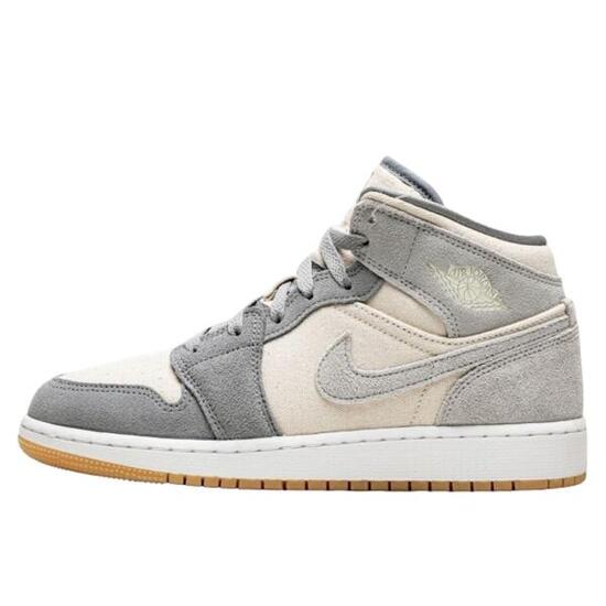 Zapatillas 1 Mid Coconut Milk Particle Grey