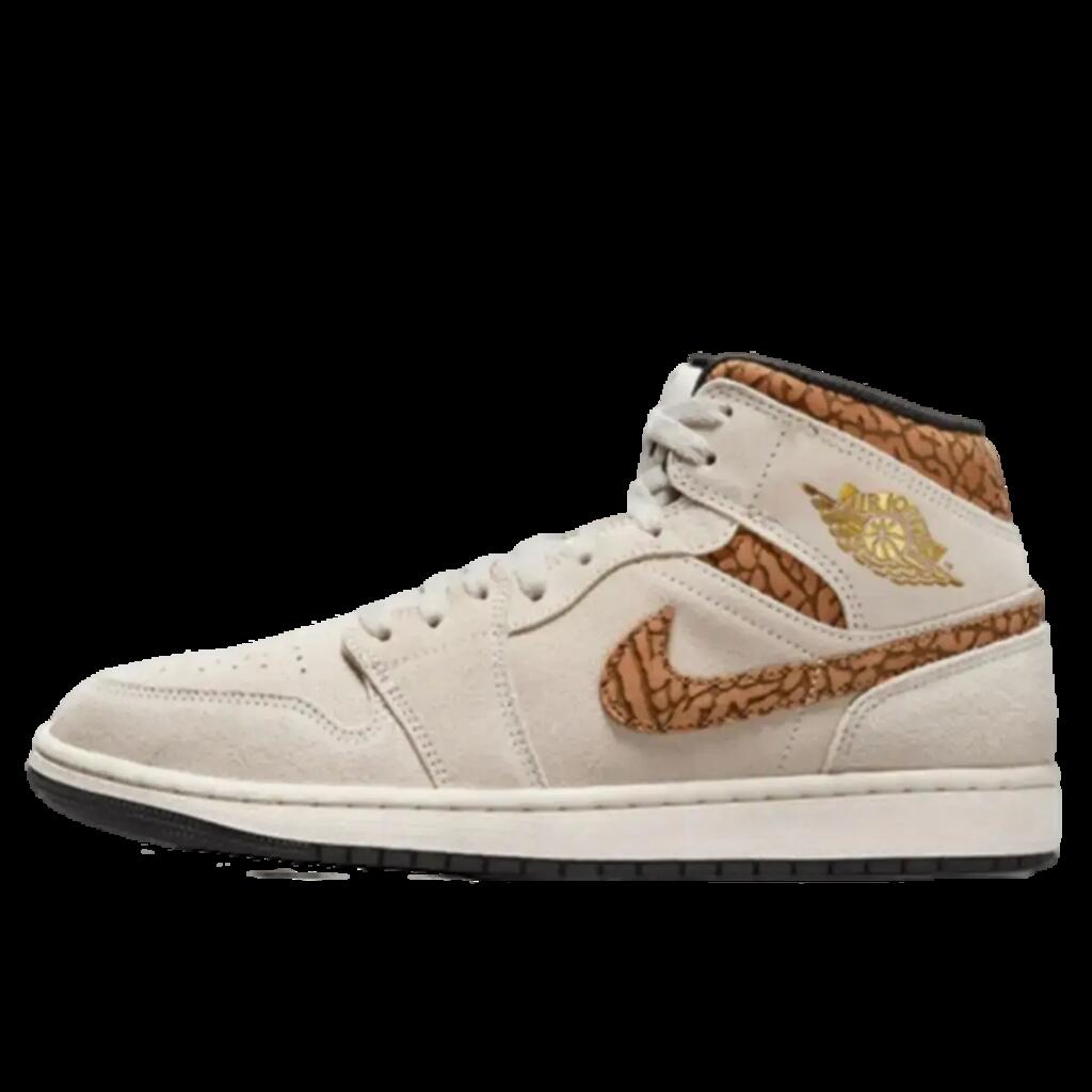 Shoes  Air Jordan 1 Mid SE Brown Elephant
