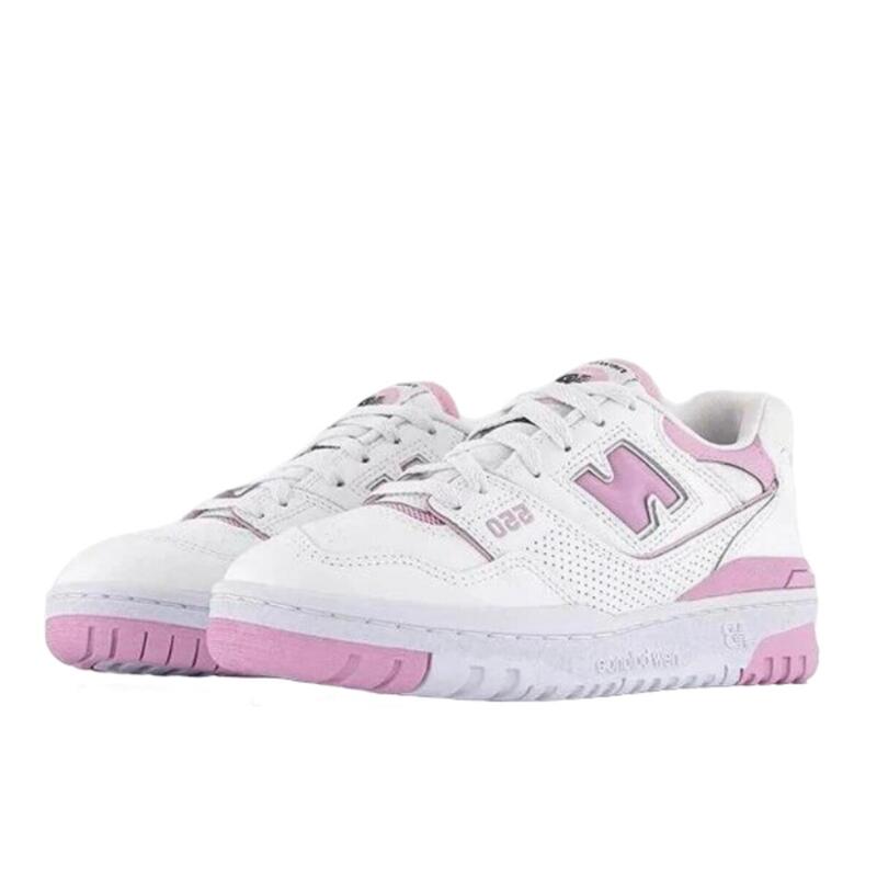 550 White Bubblegum Pink