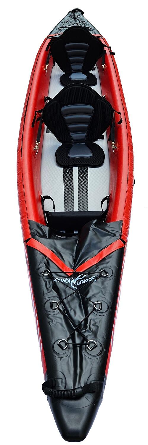 Kajak dwuosobowy pompowany z kokpitem Scorpio DS 473 Touring full dropstich 7/7