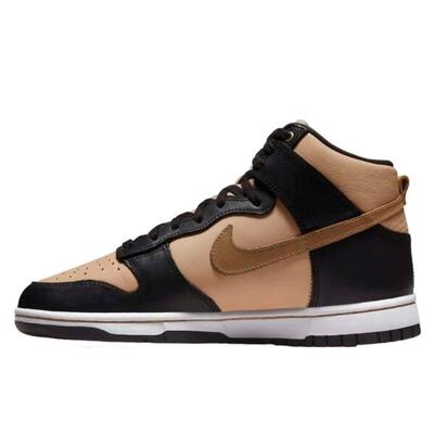 Schoenen dunk high lxx black flax