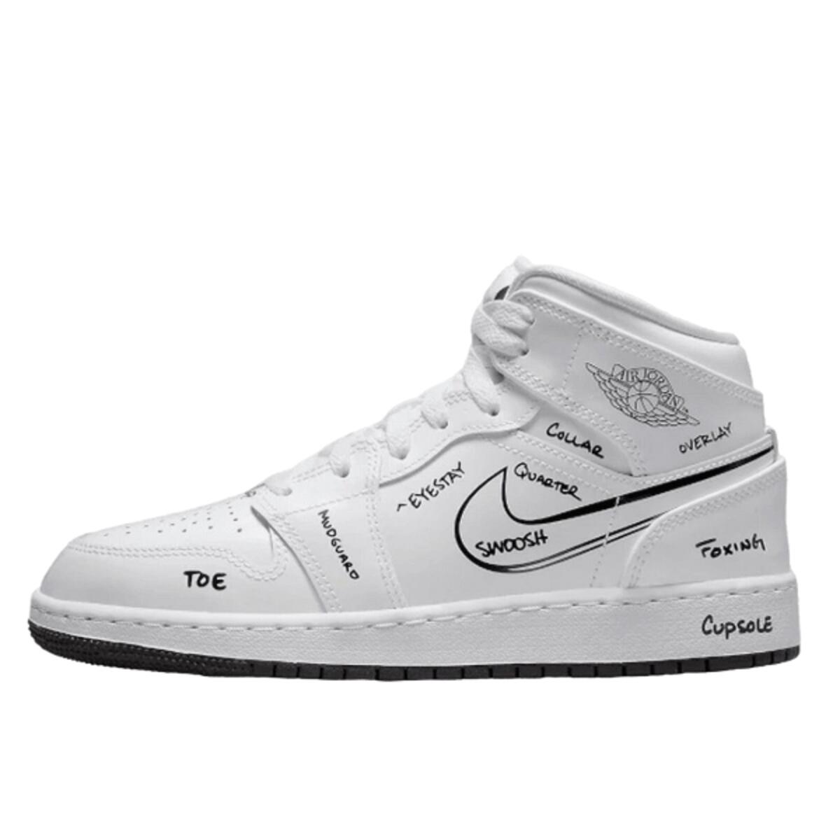 JORDAN Scarpe  1 Mid Schematic