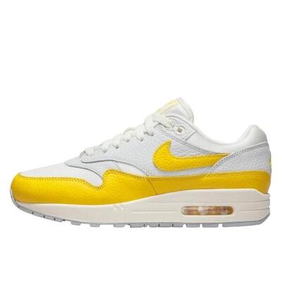 Schoenen air max 1 white bright yellow