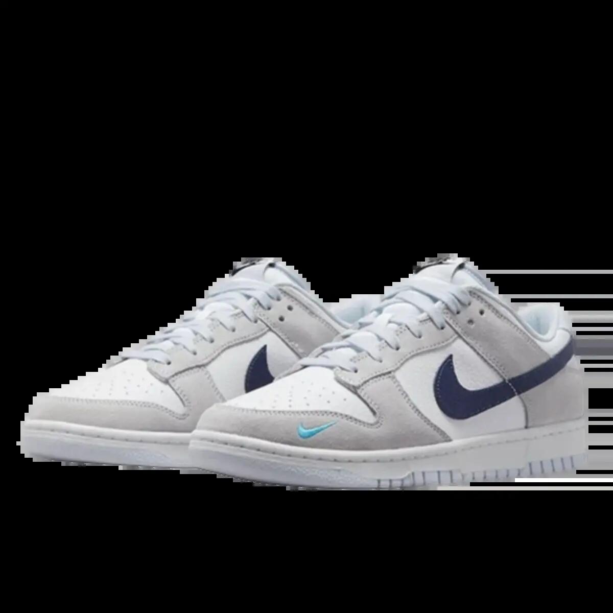 Schoenen  Dunk Low White Grey  Aqua Mini Swoosh 2/3
