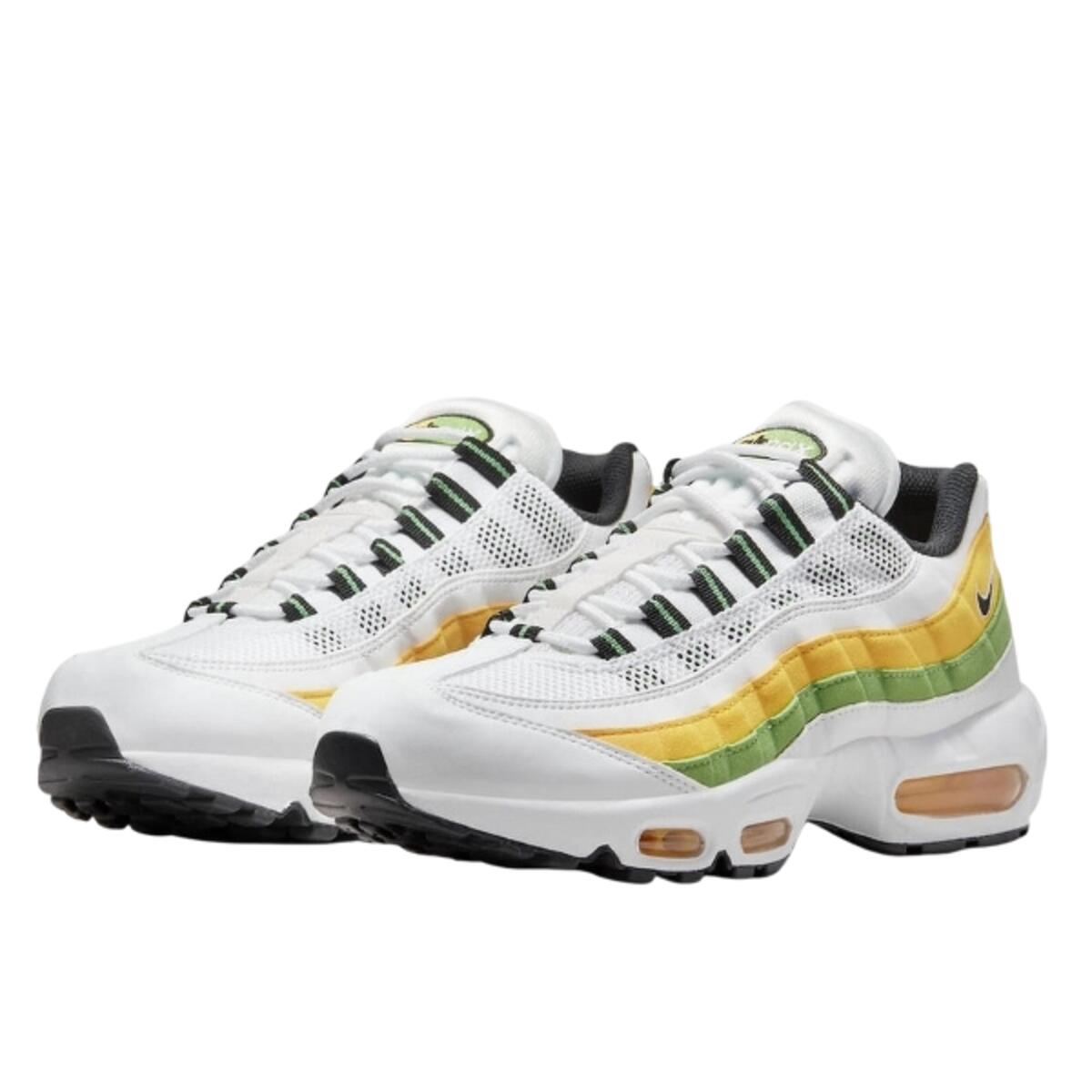 Chaussures  Air Max 95 Essential White Green Apple Tour Yellow 2/3