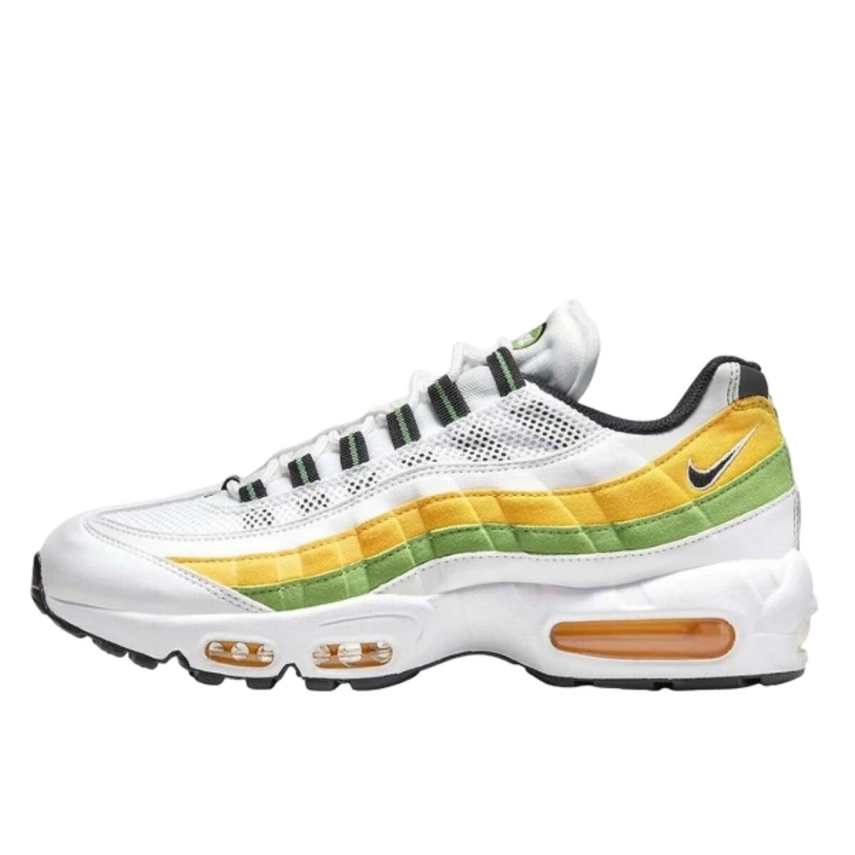 Nike - Chaussures  Air Max 95 Essential White Green Apple Tour Yellow - Baskets - Jaune - 43 - Decathlon