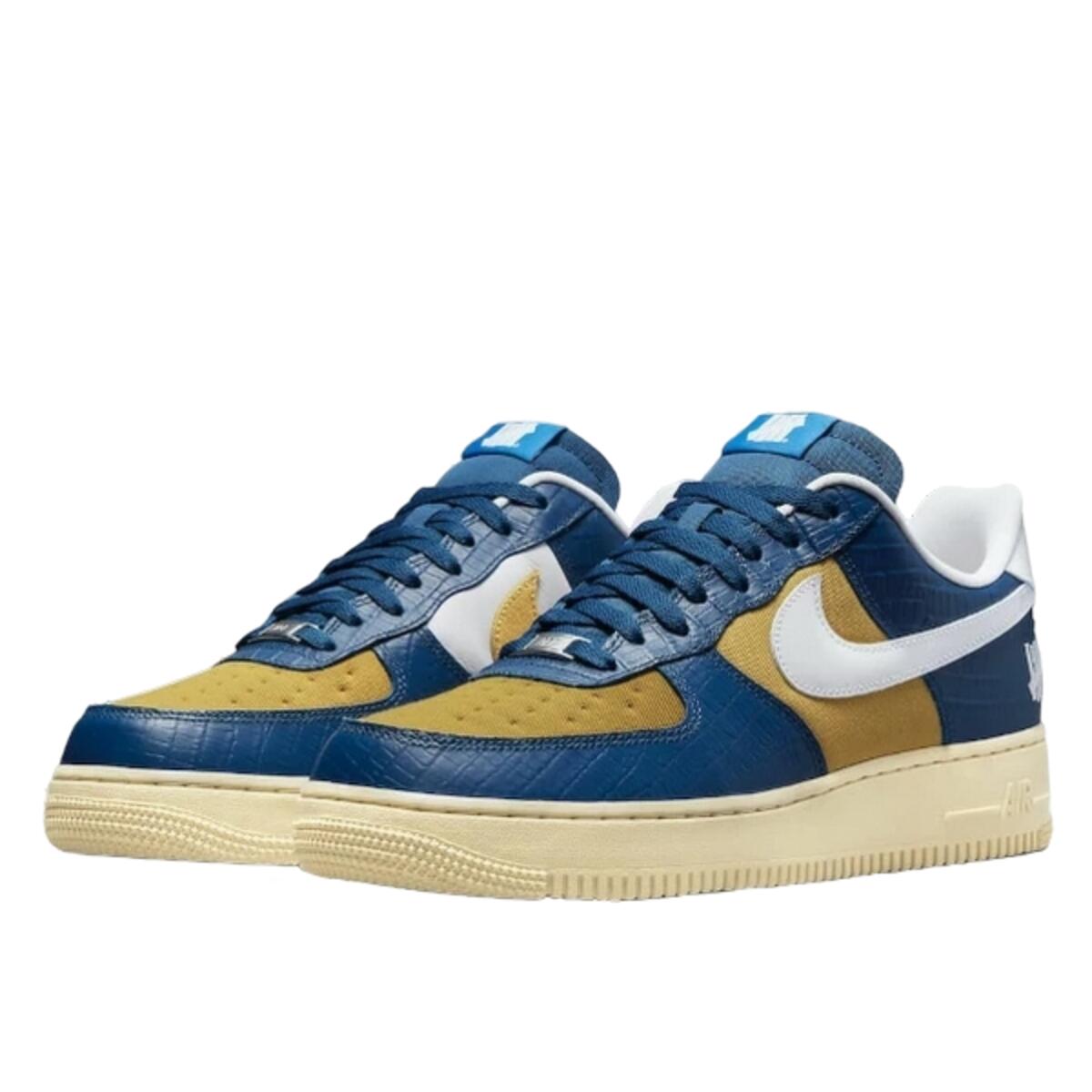 Chaussures  Air Force 1 Low SP Undefeated 5 On It Blue Yellow Croc 2/3