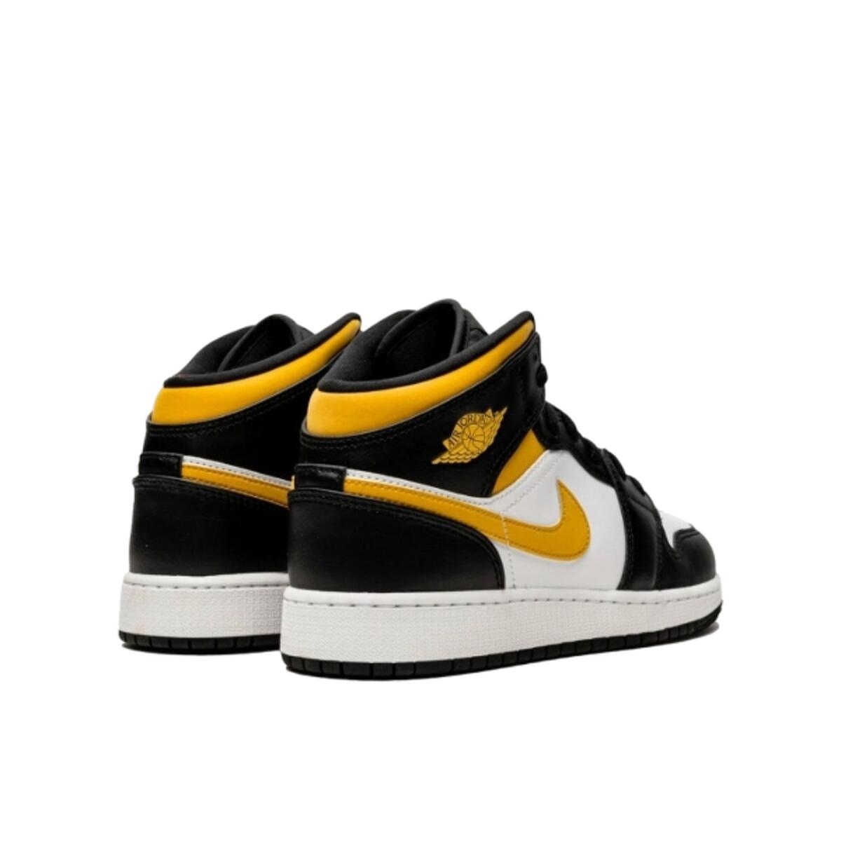 Zapatillas  1 Mid White Pollen Black 3/4