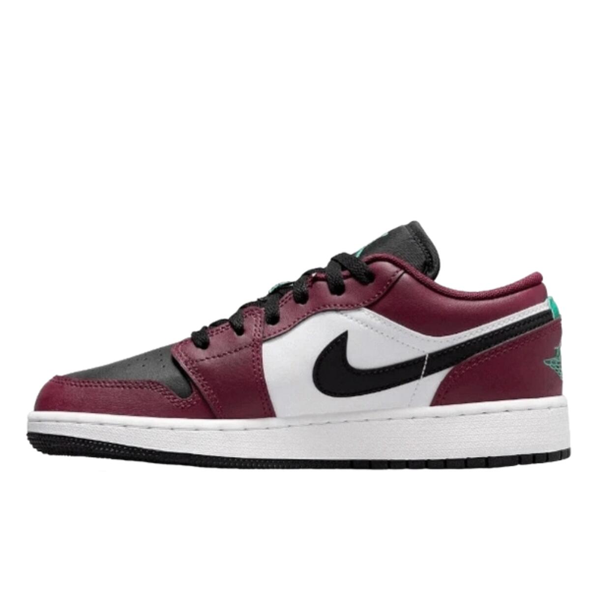 JORDAN Scarpe  1 Low SE Dark Beetroot Black Roma Green