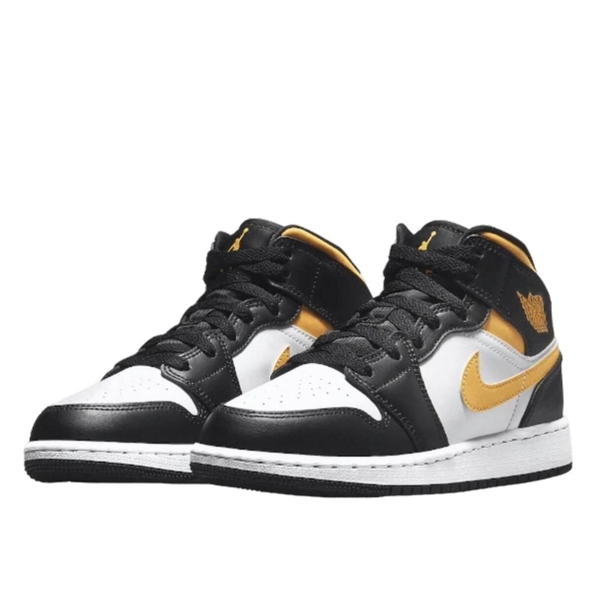Zapatillas  1 Mid White Pollen Black 2/4