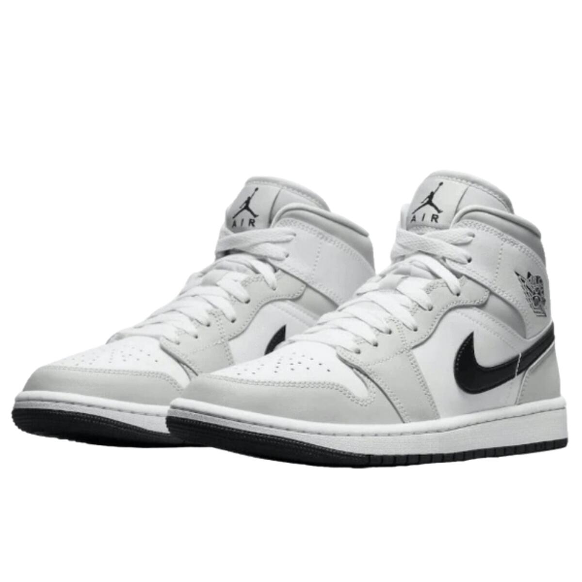 Scarpe  1 Mid White Light Smoke Grey 2/4