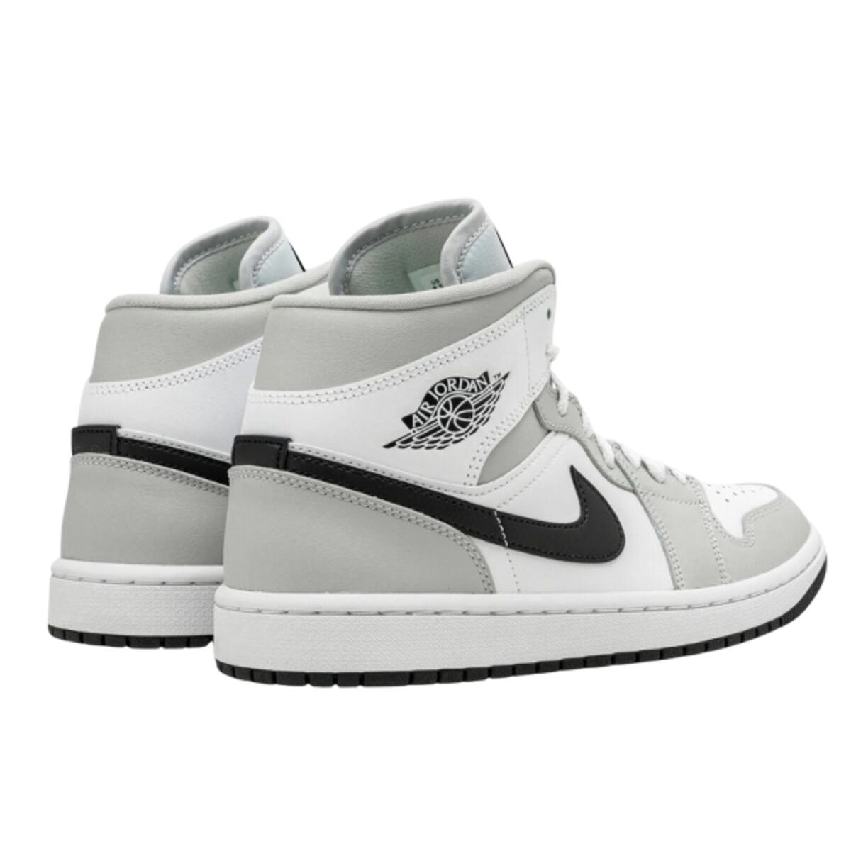 Scarpe  1 Mid White Light Smoke Grey 3/4