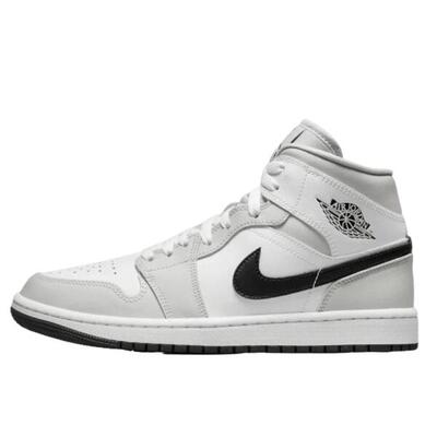 Scarpe 1 Mid White Light Smoke Grey