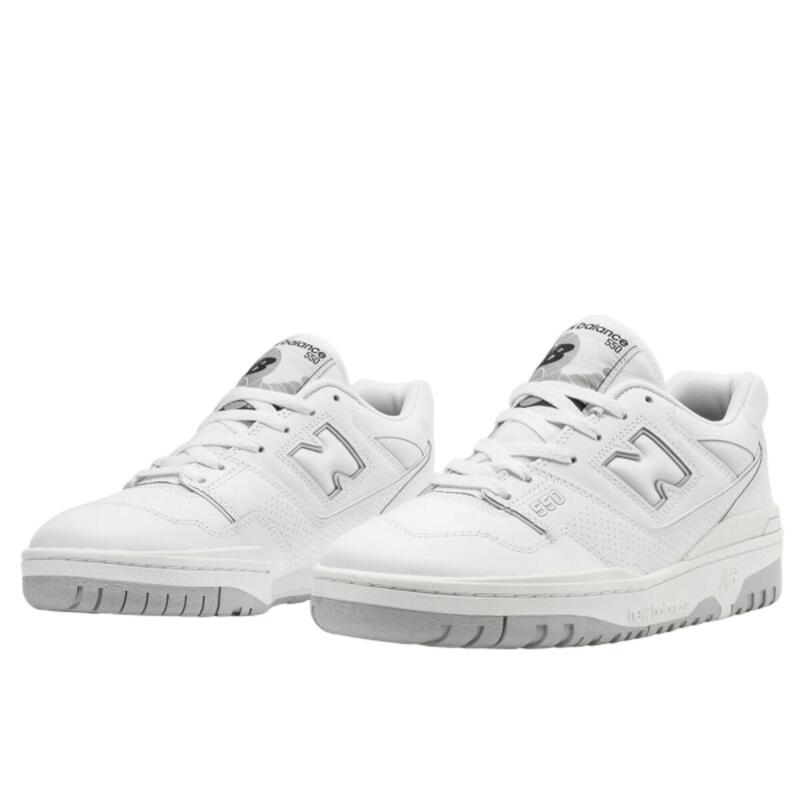 Pantofi New Balance 550 albi unisex din piele