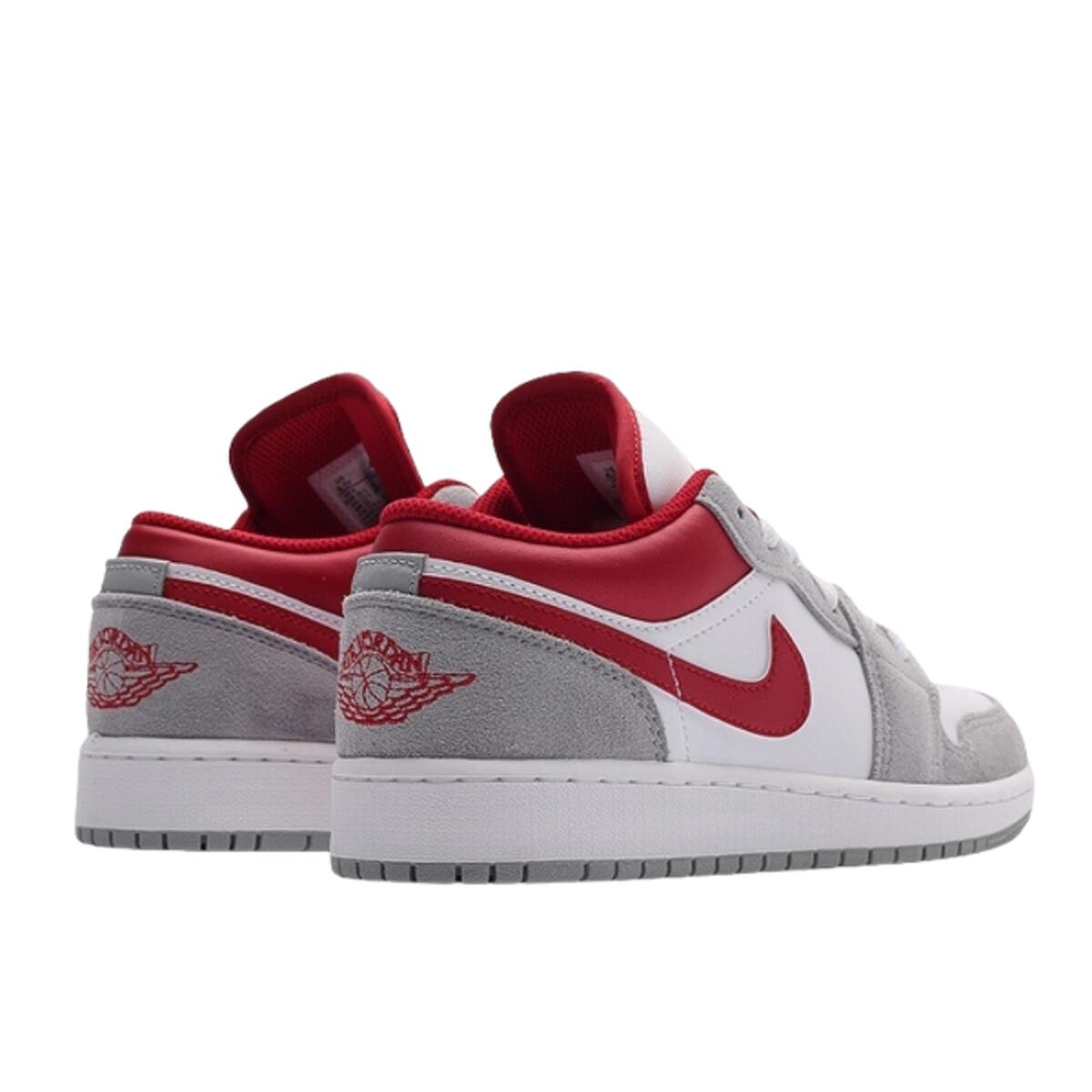 Chaussures  1 Low SE Light Smoke Grey Gym Red 3/4