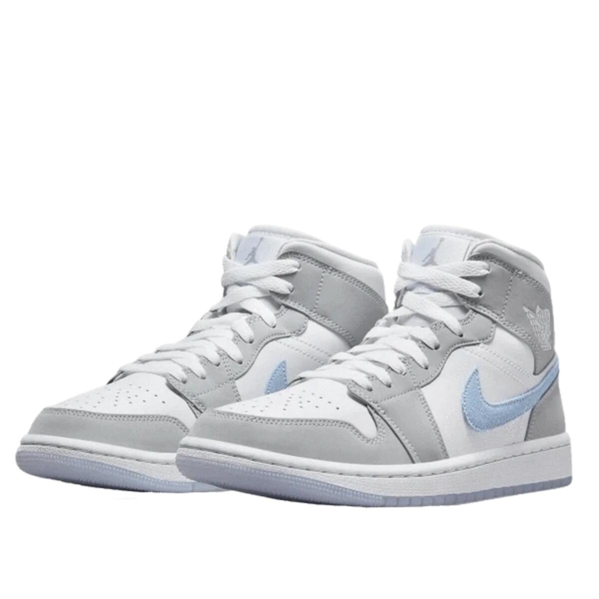 Schoenen Air 1 Mid Wolf Grey Blue Aluminum JORDAN | Decathlon