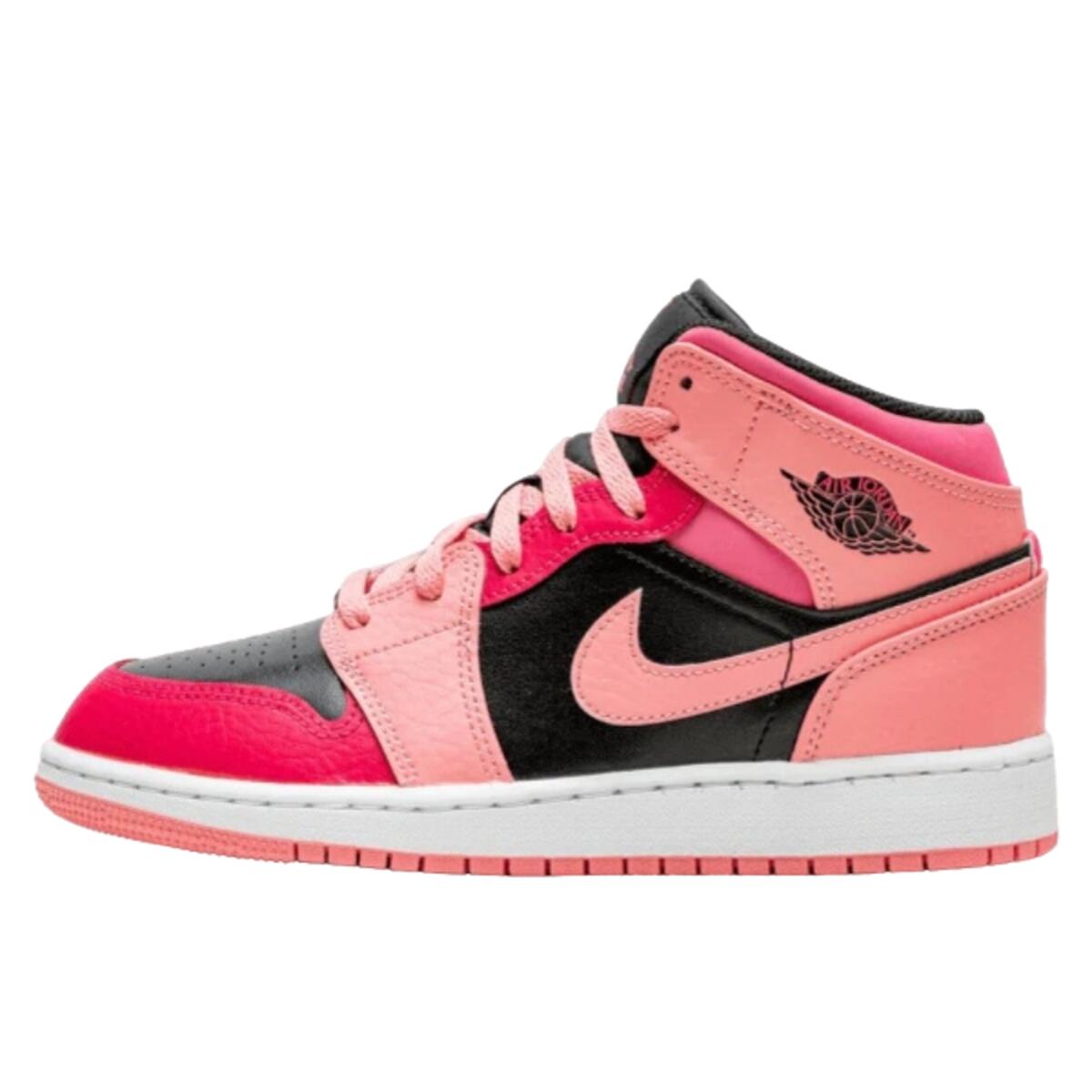 JORDAN Shoes  1 Mid Coral Chalk Pink