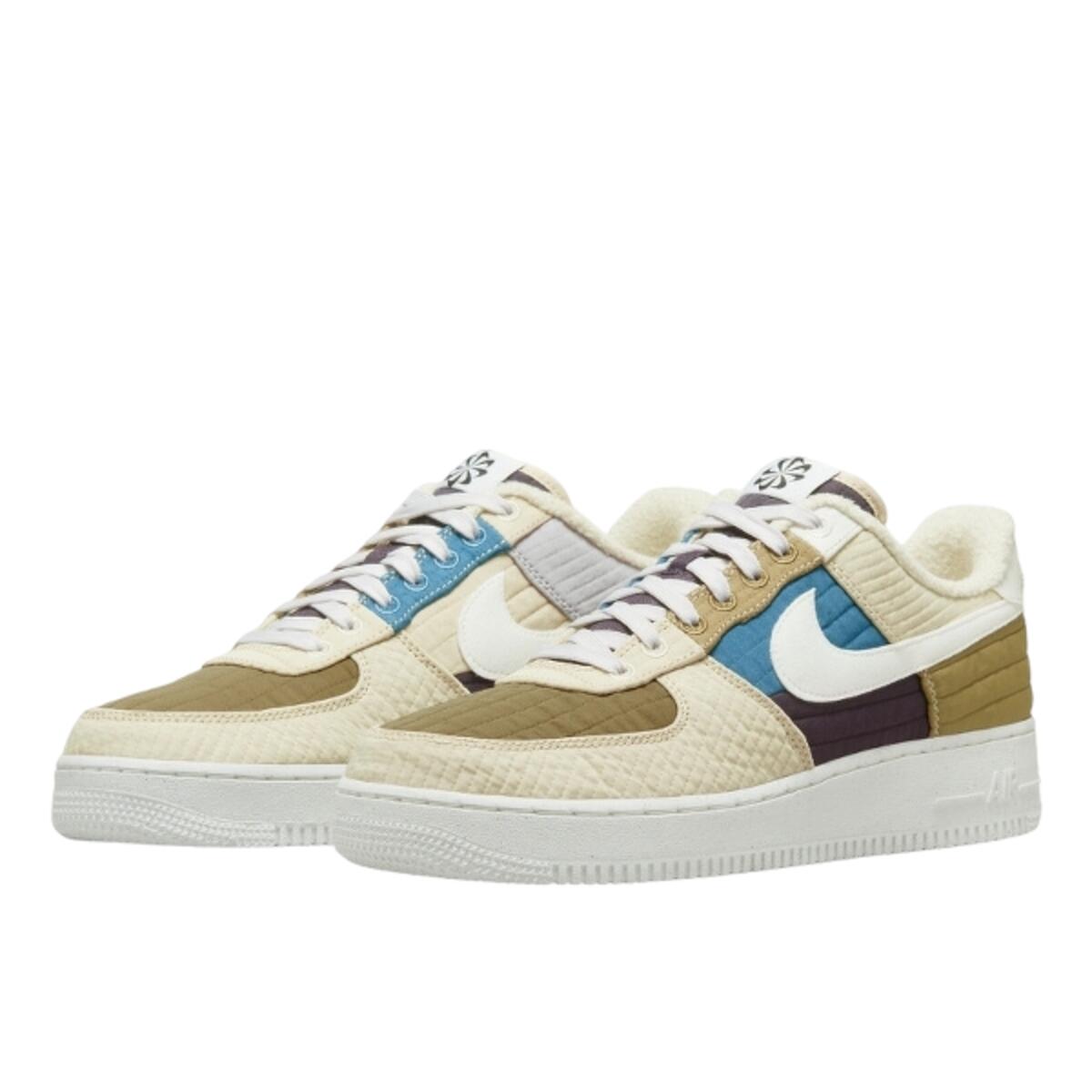 Chaussures  Air Force 1 Low '07 LX Toasty Brown Kelp Sail Rattan Cave Purple 2/3