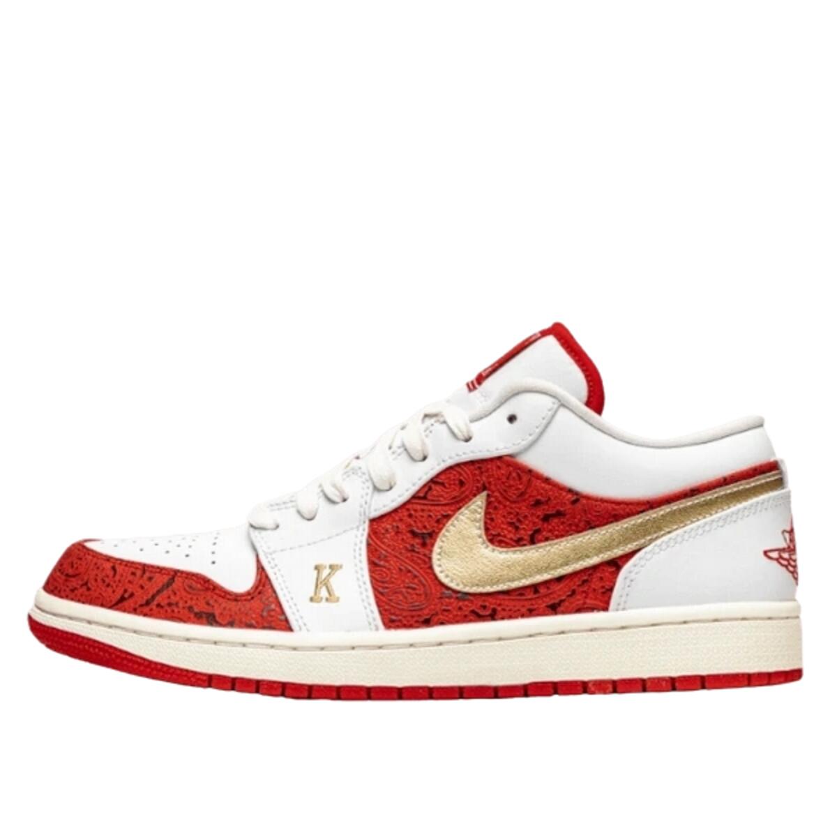 Jordan - Chaussures  1 Low Spades - Baskets - Rouge - Decathlon