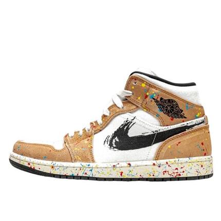 Zapatillas 1 Mid SE Brushstroke