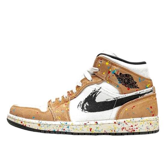 Zapatillas 1 Mid SE Brushstroke