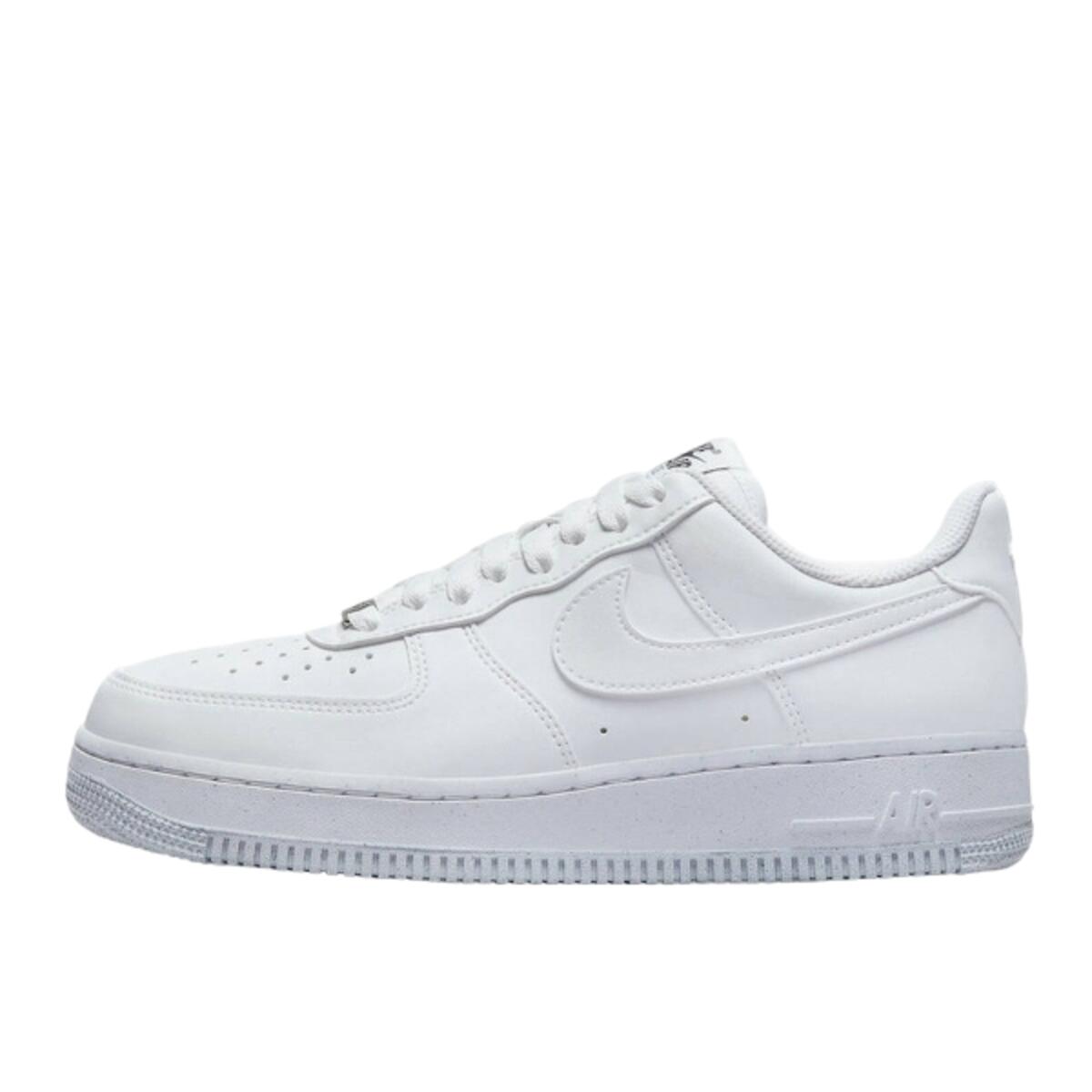 Nike - Chaussures Air Force 1 Low Next Nature White Metallic Grey - Baskets - Blanc - 36,5 - Decathlon