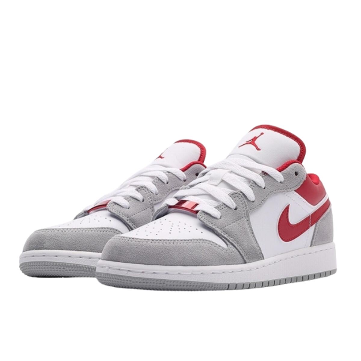 Chaussures  1 Low SE Light Smoke Grey Gym Red 2/4