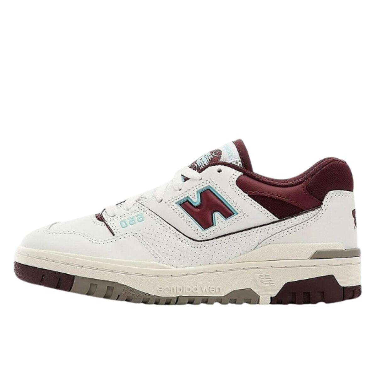 New Balance - Chaussures  550 White Burgundy - Chaussures De Sport - Rouge - 46,5 - Decathlon
