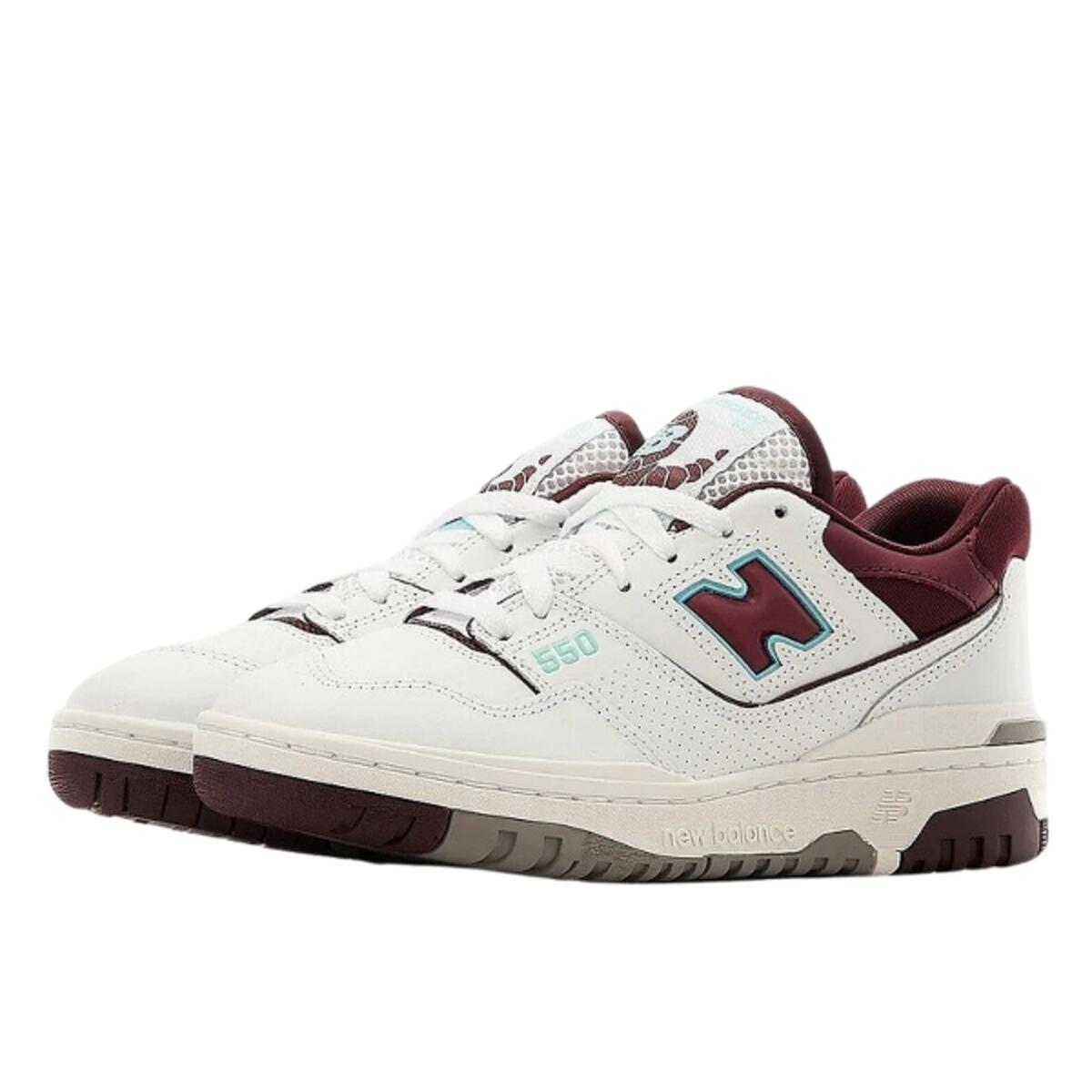 Chaussures  550 White Burgundy 2/4