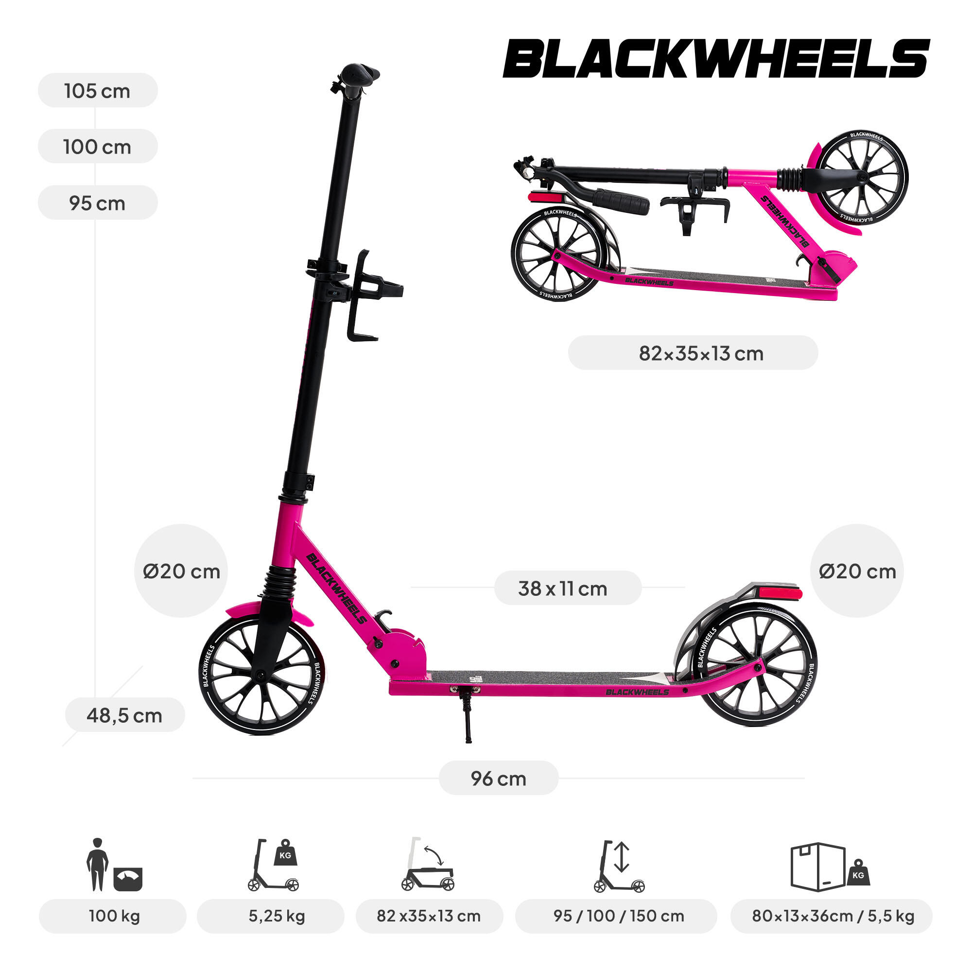 Trotinete adulto Blackwheels Zoom 7/7