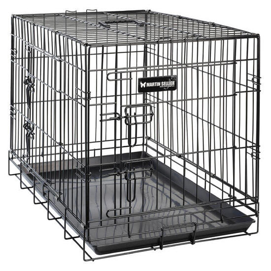 Seconde vie CAISSE DE TRANSPORT PLIABLE EN GRILLE POUR 1 CHIEN