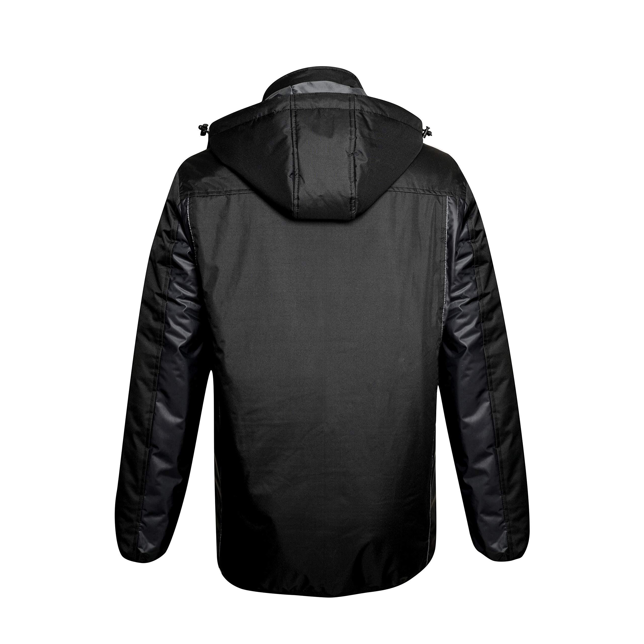 Ski-jack voor heren, waterdicht, warm, ademend, snowboardjas, winterjas met capuchon, outdoorjas, grijs, XL Ski-jack voor heren, waterdicht, warm, ademend, snowboardjas, winterjas met capuchon, outdoorjas, grijs, XL