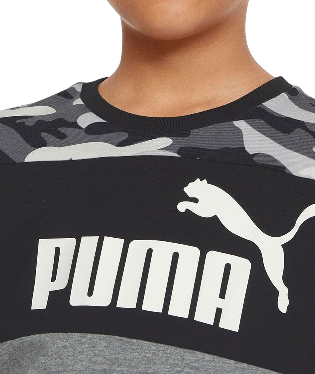 Koszulka dziecięca dla chłopca bawełna  szara logo PUMA 3/7