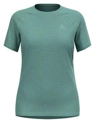 T-Shirt Odlo Ascent Performance Wool 125 Vert Femme 1/7