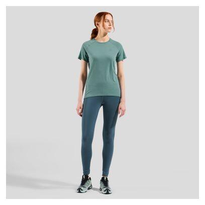 T-Shirt Odlo Ascent Performance Wool 125 Vert Femme 5/7