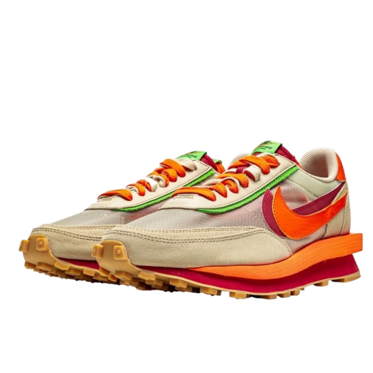 Chaussures  LD Waffle Sacai Clot Net Orange Blaze 2/4