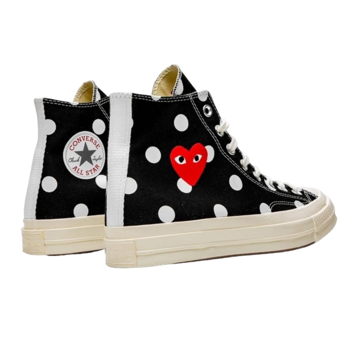 Schoenen Converse  Play à Pois Noir Haute 3/7