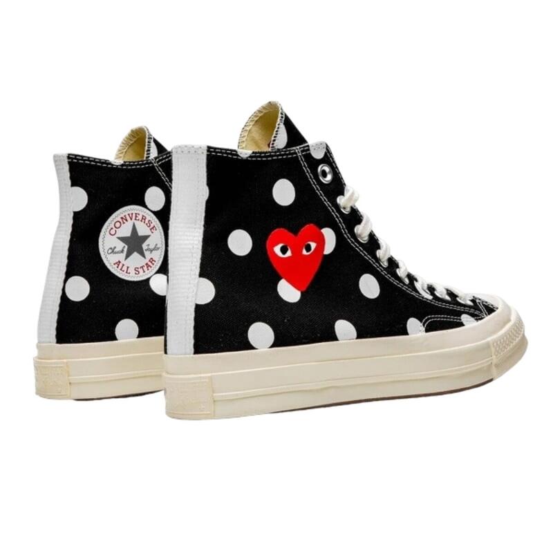 Converse  Play à Pois Noir Haute