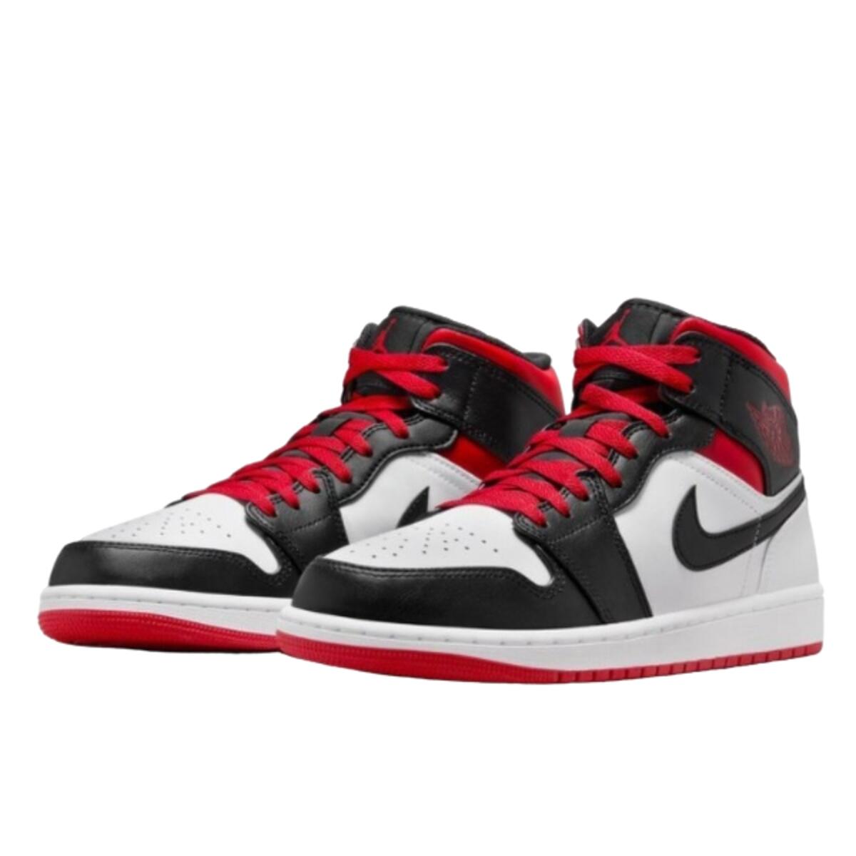 Chaussures  1 Mid Black Toe Medium Red Collar 2/2