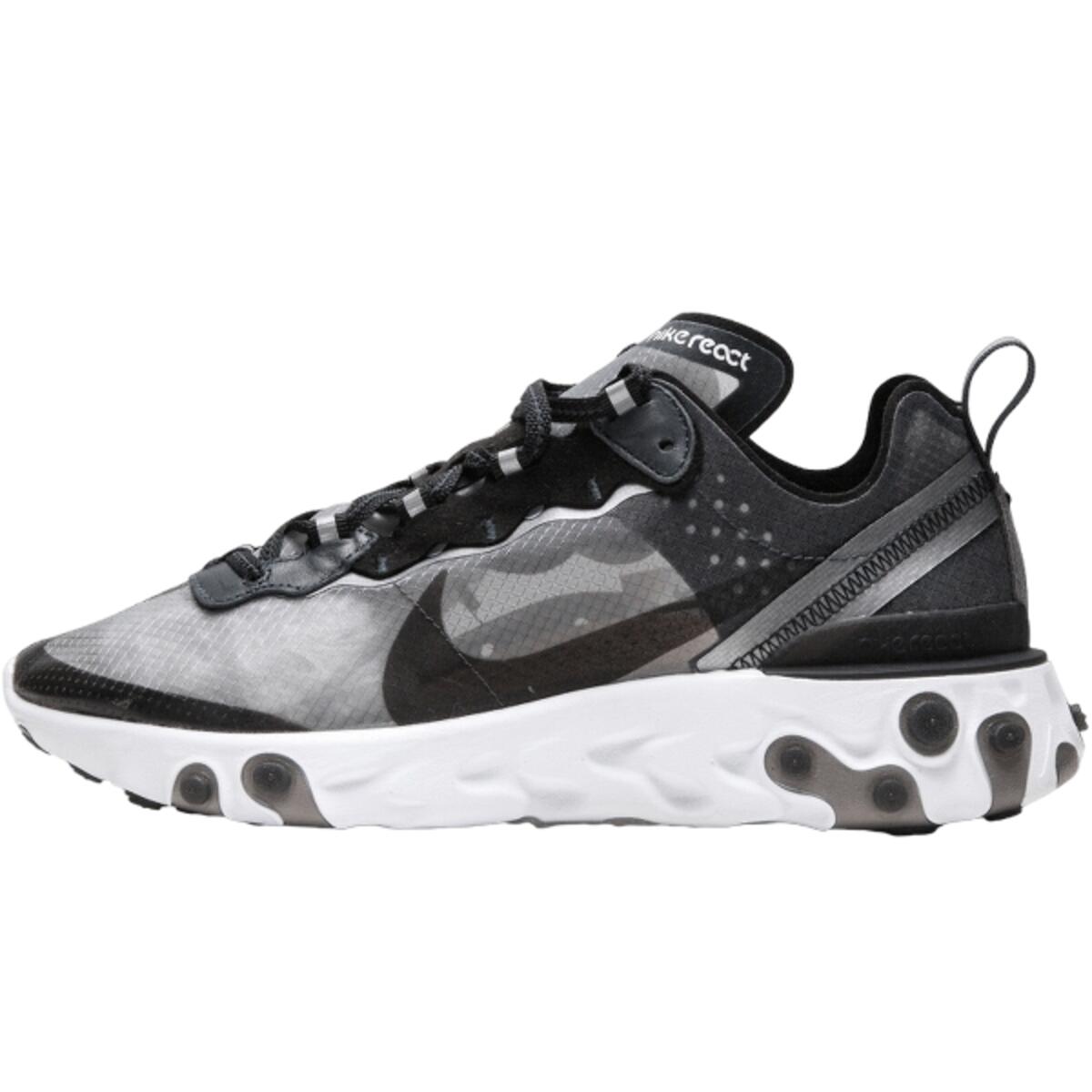Zapatillas  React Element 87 Anthracite 1/4