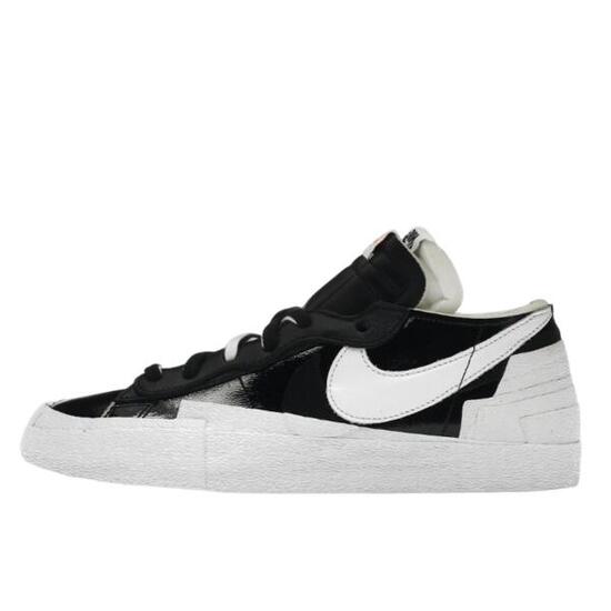 Scarpe Blazer Low Sacai Black Patent Leather