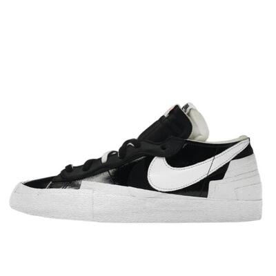 Schoenen blazer low sacai black patent leather