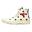 Converse Comme des Garçons Play à Pois Blanc Haute Hi