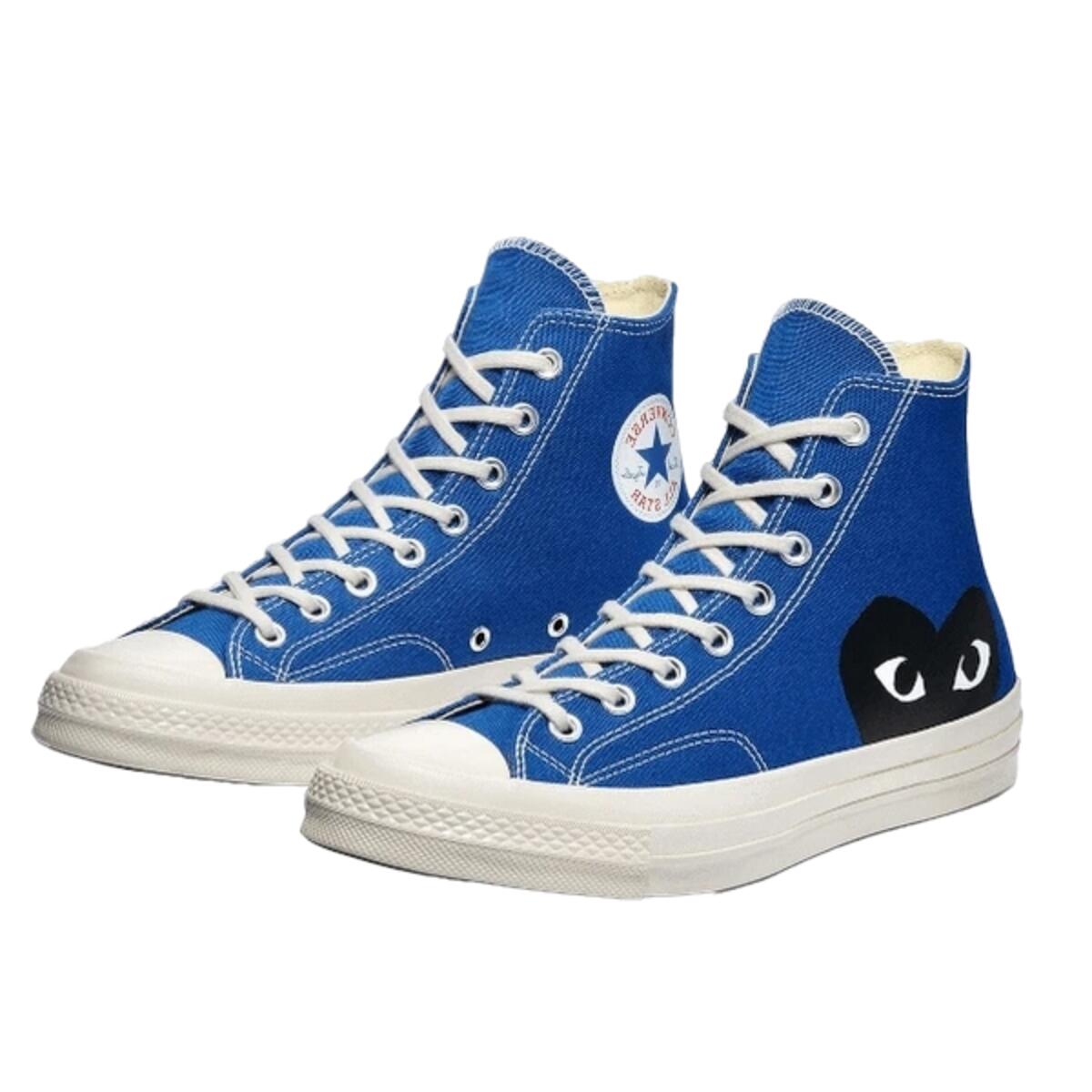 Scarpe  Chuck Taylor All-Star 70s Hi Comme des Garçons Play Blue Quartz 2/2