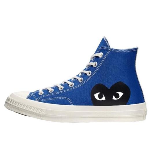 Scarpe Chuck Taylor All-Star 70s Hi Comme des Garçons Play Blue Quartz
